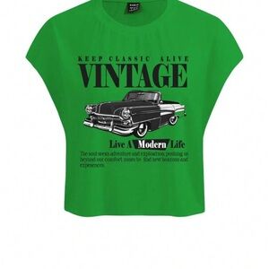 Green Vintage Graphic T-Shirt